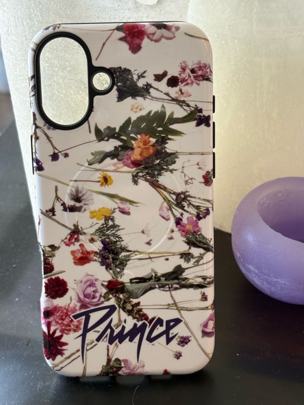 PRINCE PURPLE RAIN 16 Plus iPhone Case - Multicolor Purple rain floral BRAND NEW